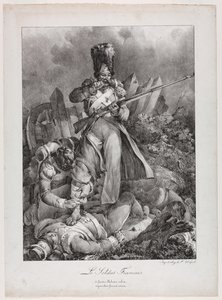Francouzský voják od Nicolas Toussaint Charlet