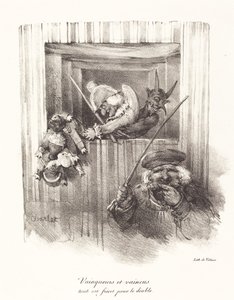 Vítězové a poražení, všechno jídlo pro ďábla (The Vanquishers and the Vanquished, All Food for the Devil) od Nicolas Toussaint Charlet