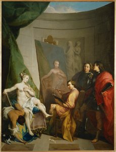 Apelles maluje Campaspe, milenku Alexandra Velikého, nazývanou také Indiskrétní láska ...