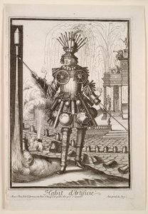 Fantazijní kostýmy: Kostým výrobce ohňostrojů, c. 1690.