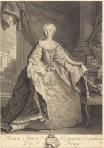 Marie Terezie ze Španělska, Dauphine z Francie od Nicolas de Larmessin IV after Jean Baptiste Van Loo