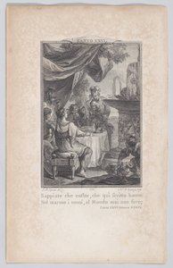 Canto 26, Stanza 39, od Orlando Furioso, 1774., 1774. od Nicolas de Launay