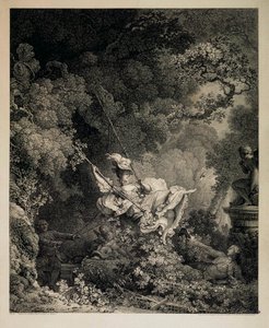 The Lucky Opportunities of a Swing, 1782. od Nicolas de Launay