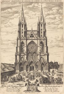 Průčelí opatství S. Nicaise de Reims od Nicolas de Son