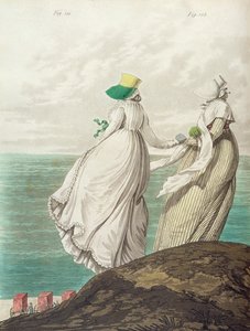 Koupaliště, z "Galerie módy", 1797 (barevná rytina) od Nicolaus von Heideloff