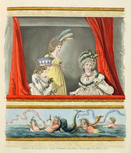 Operní šaty z „Galerie módy“ Nikolause Heideloffa, svazek II, červen 1796 (tisk)