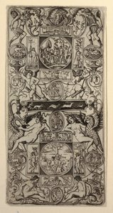 Ornament Panel s Orfeem a soudem Paříže