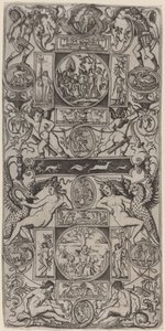 Ornament Panel s Orfeem a soudem Paříže