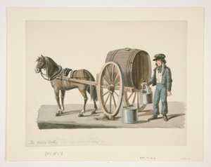 The Spring Water Cart   1336438   cs       czech Successfully Translated  Original: White flowers, tendrils and red berry of Chinese smilax, from a botanical illustration by James Sowerby from William Woodville and Sir William Jackson Hookers "Medical Bota od Nicolino Calyo
