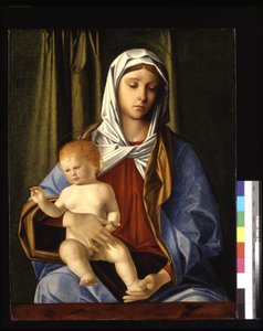 Madonna And Child (tempera a olej na dřevě)