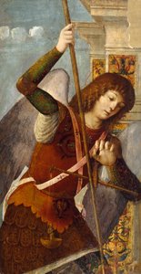 Triptych Panel s archandělem Michaelem, 1490-1500