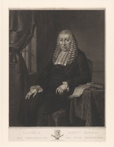 Portrét Hendrika Danielsze. Hooft, starosta Amsterdamu od Nicolo Schiavonetti