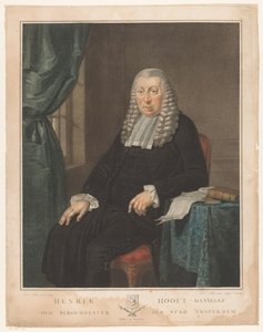 Portrét Hendrika Danielsze. Hooft, starosta Amsterdamu od Nicolo Schiavonetti
