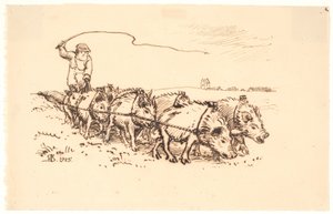 Blære Bonde orá půdu od Niels Skovgaard