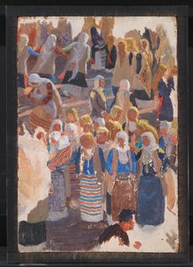 Skupiny tančících žen. Megara od Niels Skovgaard