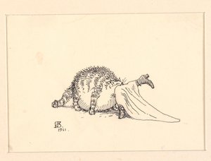 Ilustrace pro tlustou kočku