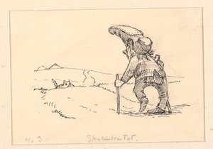 Ilustrace k filmu "Tlustá kočka" od Niels Skovgaard