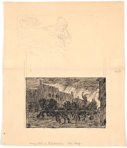 Dva ilustrační návrhy pro Sønderjyske Folkesagn, v. F. Ohrt. F.o. Kde to nejméně čekáte a f.n. Král Ábel a provazobijci od Niels Skovgaard