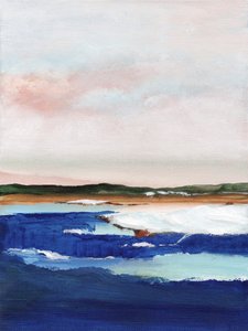 Modrý oceánský horizont