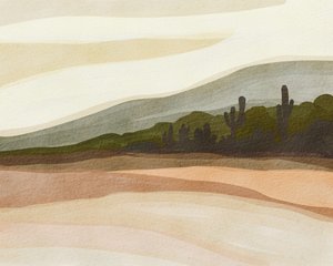 Pouštní kopce Saguaro od Nikita Jariwala
