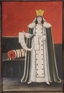 Raine Tamar (Thamar) de Giorgie (1140-1314) - královna Tamar Par Pirosmani (Pirosmanashvili), Nico (19-1917). Olej na kartonu, CZ: 30x40