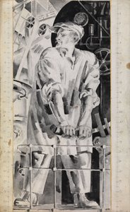 Strojník, 20. léta 20. století od Nikolai Adrianovich Tyrsa