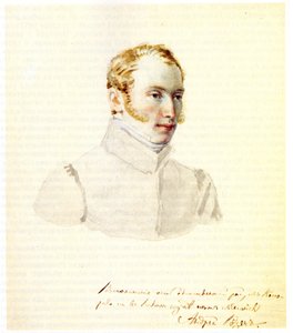 Portrét děkabristického barona Andrei von Rosen 1799-1884, 1832 od Nikolai Alexandrovich Bestuzhev