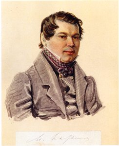 Portrét děkabristy Michaila Naryškina 1798-1863, 1832-1833 od Nikolai Alexandrovich Bestuzhev