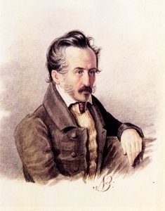 Portrét hraběte děkabristy Sergeje Volkonského 1788-1865, 40. léta 19. století od Nikolai Alexandrovich Bestuzhev