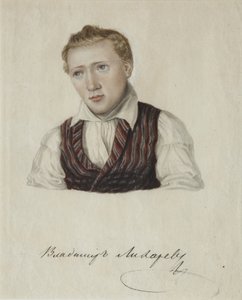 Portrét děkabristy Vladimíra Nikolajeviče Lichareva 1803-1840, 1828 od Nikolai Alexandrovich Bestuzhev
