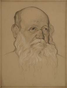Portrét revolučního hraběte Petra A. Kropotkina 1842-1921, 1920-1921