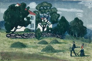Domů z práce od Nikolai Astrup