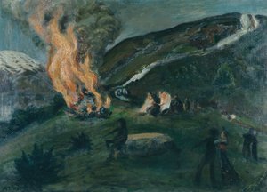 Svatojánský oheň od Nikolai Astrup