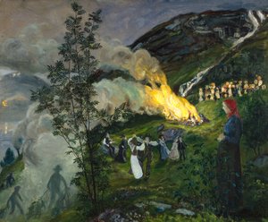 Svatojánský oheň od Nikolai Astrup