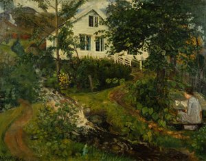 Stará fara, před rokem 1908 (olej na plátně) od Nikolai Astrup