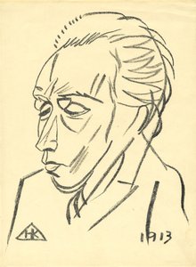Portrét básníka Velimira Chlebnikova 1885-1922, 1913