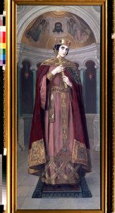 Svatá císařovna Alexandra (4. století) (svatá císařovna Alexandra). Obraz Nikolaje Korniloviče Bodarevského (1850-1921). Olej na plátně