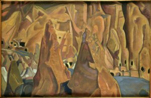 Carlsbad Caverns / obraz N. K. Roericha od Nikolai Konstantinowitsch Roerich