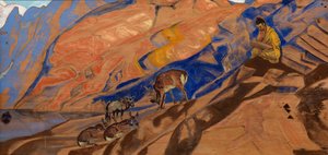 Příkazy učitele, 1927 od Nikolai Konstantinowitsch Roerich