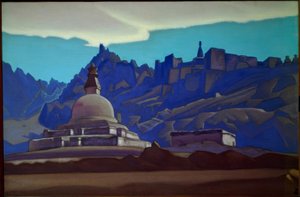 Grabbauten. Ladakh od Nikolai Konstantinowitsch Roerich