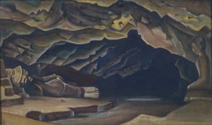 Parinirvana, 1935-1936 od Nikolai Konstantinowitsch Roerich