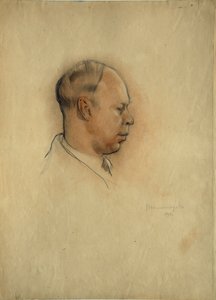Portrét skladatele Sergeje Prokofjeva (1891-1953) od Nikolai Nikolayevich Vysheslavtsev