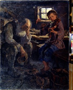 Talent (Talent). Peinture de Nikolai Petrovič Bogdanov Belsky (Bogdanov-Belsky) (Bogdanov Belsky) (Bogdanov-Belsky) (1868-1945). Huile pane Toile