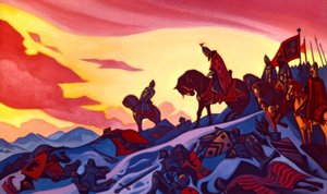Alexandr Něvský od Nikolai Konstantinowitsch Roerich