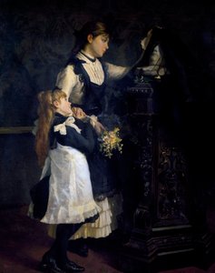 Sirotci, obraz Nino Carnevali (1849-po 1912) od Nino Carnevali