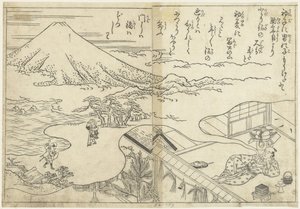 Snění o Fuji od Nishikawa Sukenobu (attributed to)