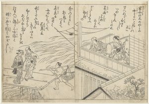 Čajovna podél řeky od Nishikawa Sukenobu (attributed to)