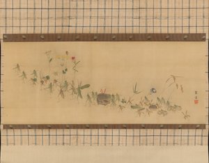 Procesí hmyzu, 19. století. od Nishiyama Kan