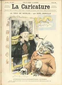 Ilustrace Noela Dorvilla (1861-1938) pro obálku La Caricature (1880) od Noel Dorville