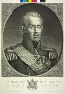 Francouzský král Karel X. od Noel Francois Bertrand